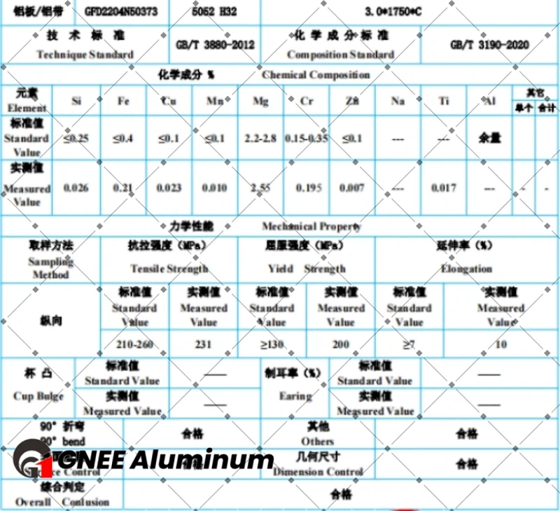 5052 H32 MTC 5052 H32 MTC